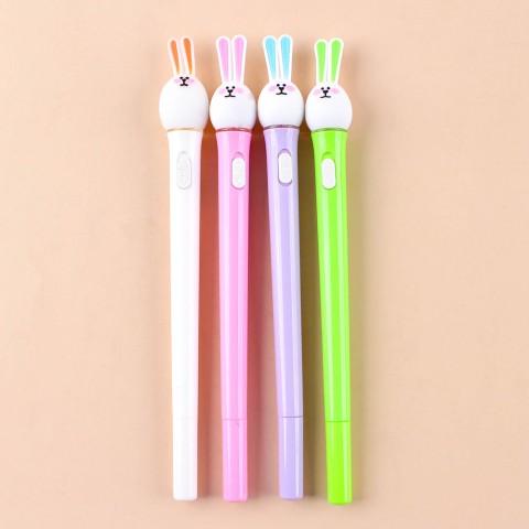 🐰 토끼 불빛 볼펜 12개 세트